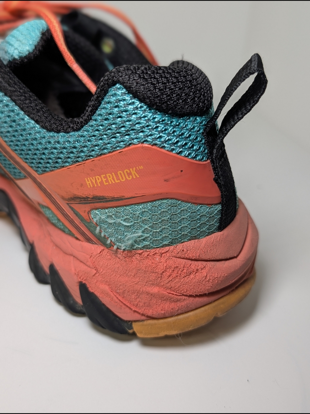Merrell MQM Flex Women's Size 8.5 Hiking Trail Running Shoes Teal Fruit Punch - Picture 5 of 8